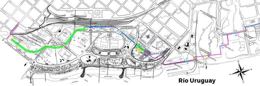 Plano técnico de la traza