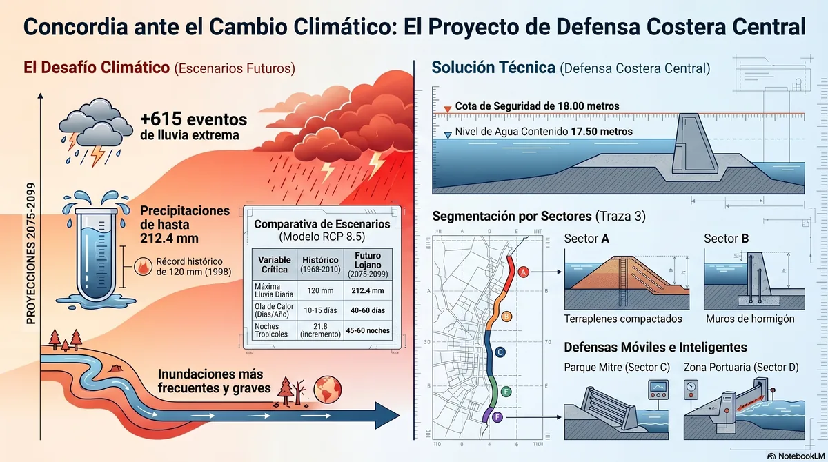 Infografía sobre Defensa y Cambio Climático